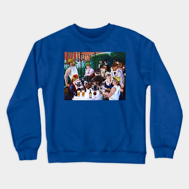 Tasting of the Beer Party Crewneck Sweatshirt by realartisbetter